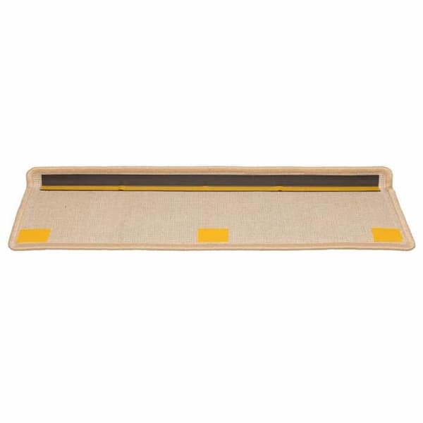Maison Exclusive - Trappe tæppe 10 dele 65 x 21 x 4 cm Creme Rektangulær kant Grädde