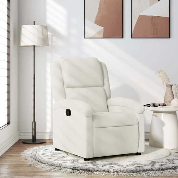 Maison Exclusive - Recliner i krämfärgad sammet Grädde