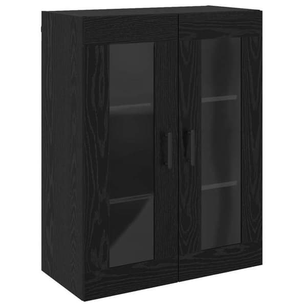 Maison Exclusive - Buffet Sort egetræ 69,5 x 34 x 90 cm Ingeniørtræ svart ek