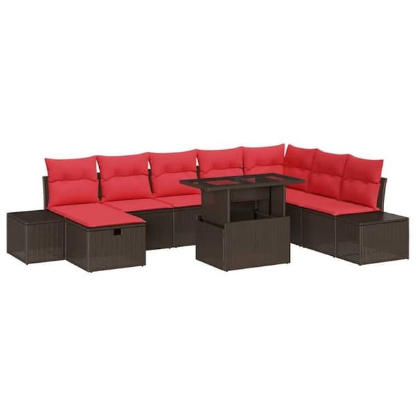 Maison Exclusive - 9 stk. have-sofa sæt i polyrotin