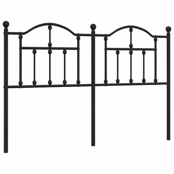 Maison Exclusive - Erstatnings hovedgærde i sort metal 135 cm