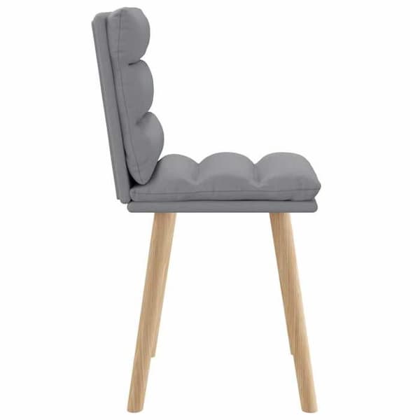 Maison Exclusive - Matstolar set om 2 ljusgrå tyg