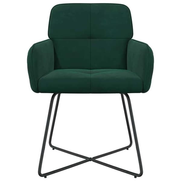 Maison Exclusive - Matstolar 2 st Mörkgrön Sammet