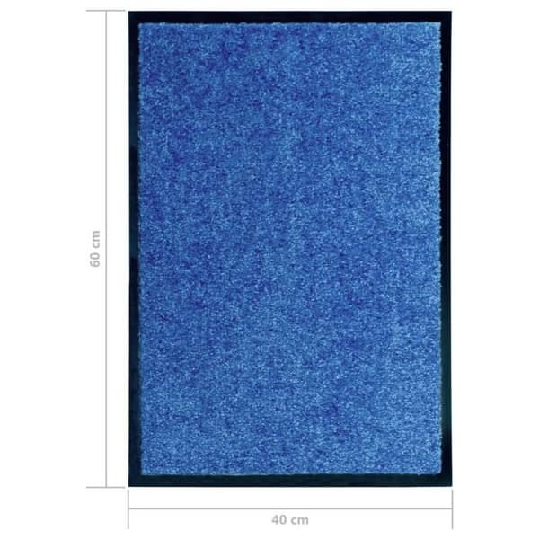 Maison Exclusive - Vaskbar dørmåtte Blå 40x60 cm Blå