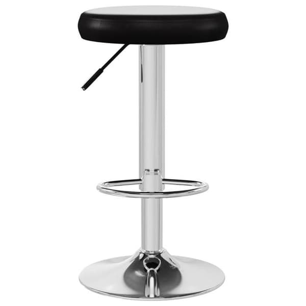 Maison Exclusive - Barstolar set om 2 svart konstläder