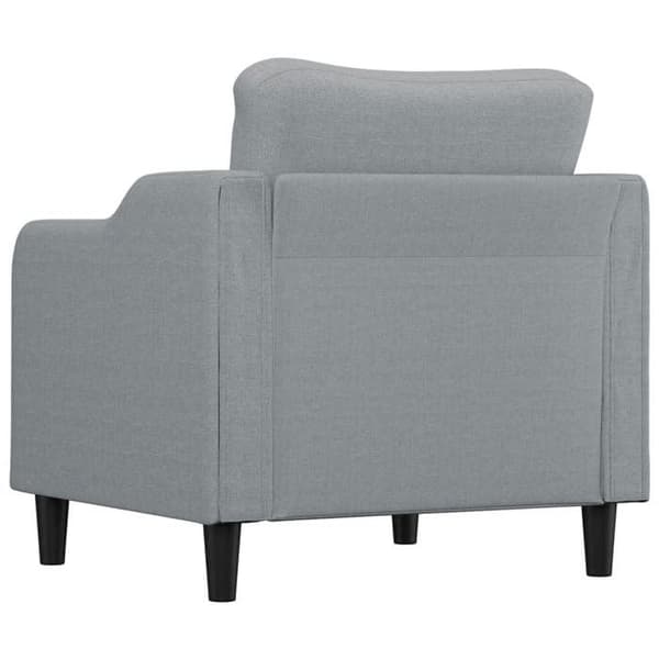 Maison Exclusive - Vaaleanharmaa nojatuoli 60 cm Kangas
