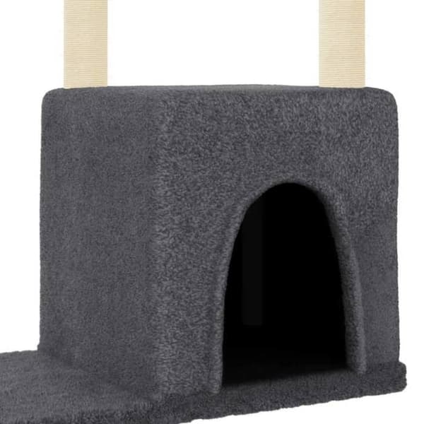 Maison Exclusive - Kattekradse med grå sisal klatretræ 97,5 cm mörkgrå