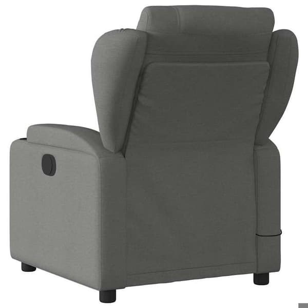 Maison Exclusive - Grått tyg massagestol med lutning Mörkgrå