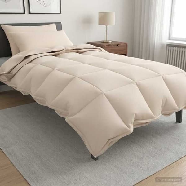 Maison Exclusive - Duvetset 2 pc 140 x 220 cm Kapok och Polyester Beige