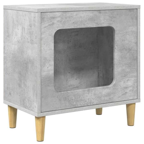 Kattemaison - EKSKLUSIV MAISON - Beton - Ingeniørtræ - Grå - 51 x 30 x 52 cm