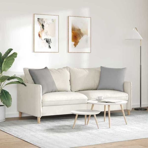 Maison Exclusive - Soffkuddar 2 st tyg Grå moln 50 x 50 cm Molngrå
