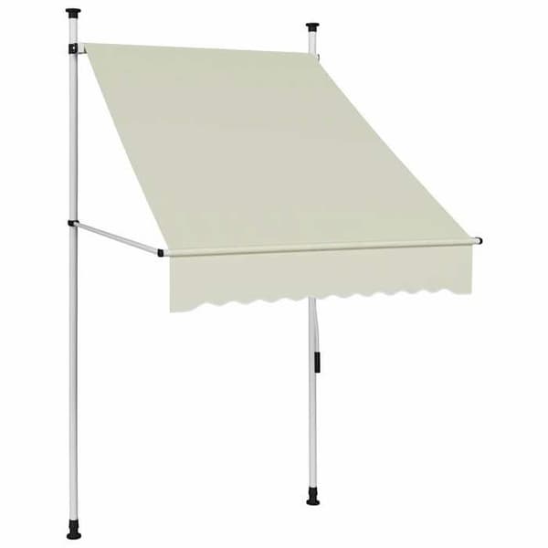 Maison Exclusive - Manuell utdragbar markis 100 cm Kräm Grädde