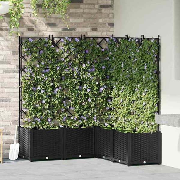 Maison Exclusive - Havekrukke 5 stk Sort 120 x 120 x 143 cm PP