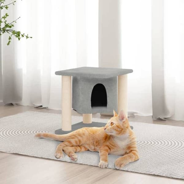 Maison Exclusive - Kattekradsetræ med sisal kløer Lys grå 37 cm Ljusgrått