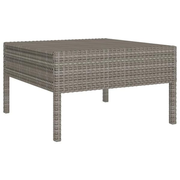 Maison Exclusive - Trädgårdsmöbler 10 delar med kuddar i flätad resin Grå