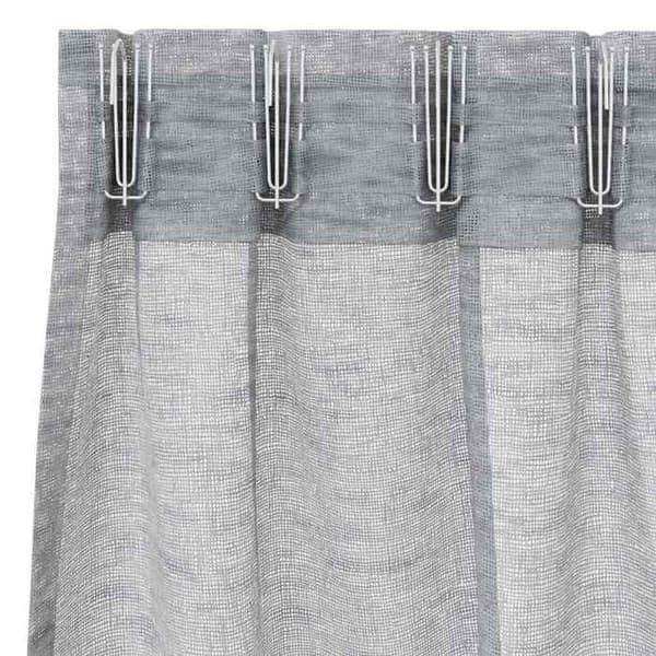 Maison Exclusive - Gardin i Voile 2 st Mörkgrå 260 x 140 cm Polyester