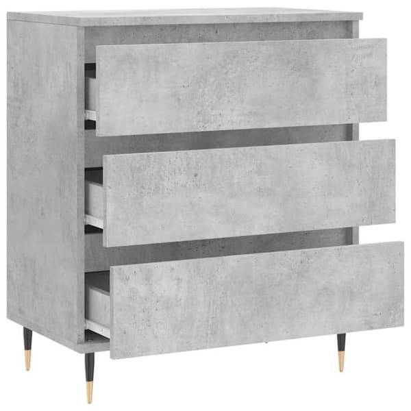 Maison Exclusive - Buffé Grå betong 60x35x70 cm Ingenjörsträ