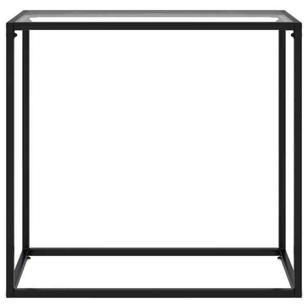 Maison Exclusive - Transparent konsolbord 80x35x75 cm Härdat glas Transparent