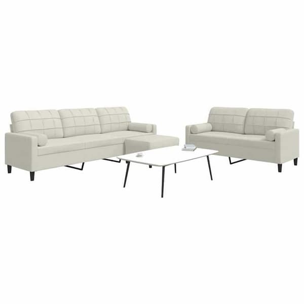 Maison Exclusive - Sæt af 3 sofaer med puder og velourpuder