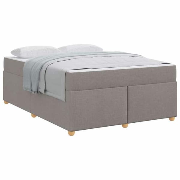 Maison Exclusive - Sängram Taupe 160 x 200 cm tyg