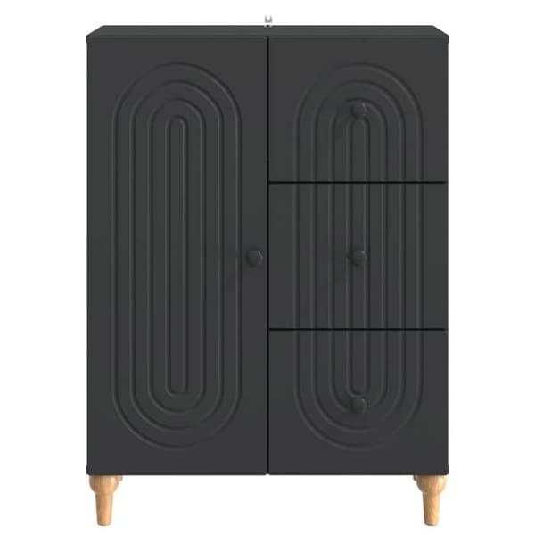 Maison Exclusive - Buffet Sort 66 x 34,5 x 90 cm Ingeniørtræ