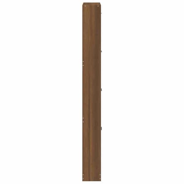 Skoark - EKSKLUSIV HUS - 59x17x150 cm - Ingeniørtræ - 4 foldbare skuffer - Mørk eg Brun ek