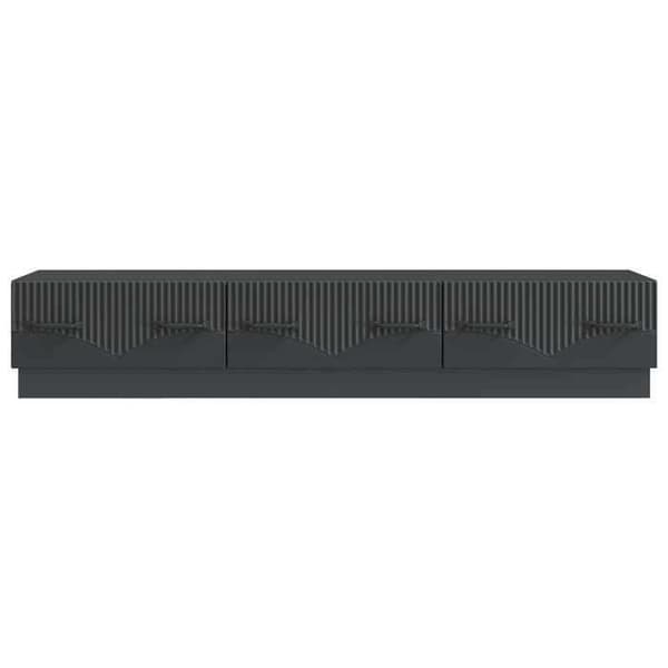 Maison Exclusive - TV-møbel med skuffe Sort 147 x 34,5 x 27 cm Ingeniørtræ