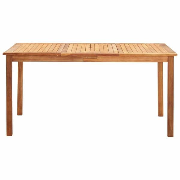 Maison Exclusive - 7-delars matgrupp i flätad resin och grå akaciaträ