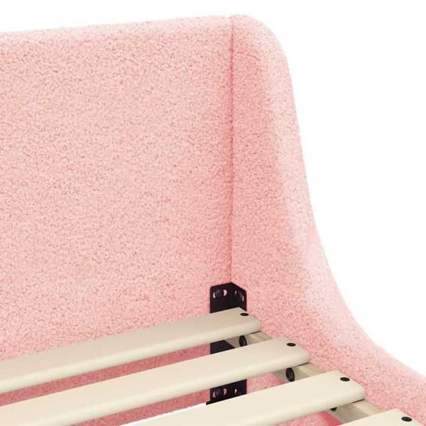 Maison Exclusive - Sengestel til småbørn med rosa hovedgærde 70 x 140 cm Ros