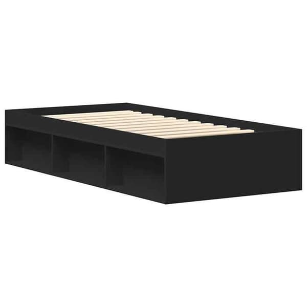 Maison Exclusive - Sengestel uden madras sort 100x200 cm Svart