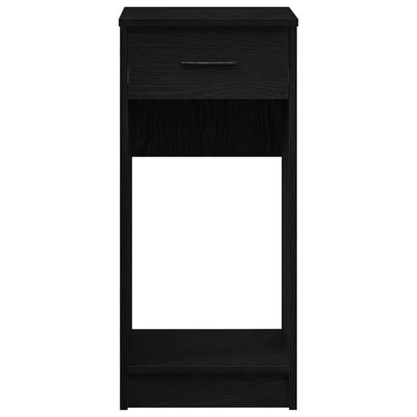 Computer tårnstøtte - EKSKLUSIV HUS - 35x45x77 cm - Sort - 1 skuffe - Ingeniørtræ