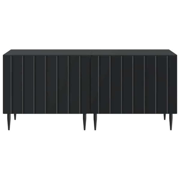 Maison Exclusive - TV Møbel Sort Ingeniørtræ