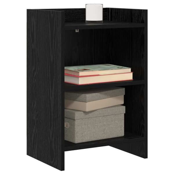 Maison Exclusive - Natborde 2 stk Sort eg 40 x 30 x 60 cm