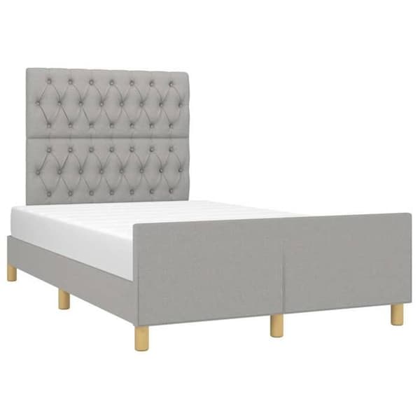 Maison Exclusive - Sengebund uden madras lys grå 120x200 cm stof