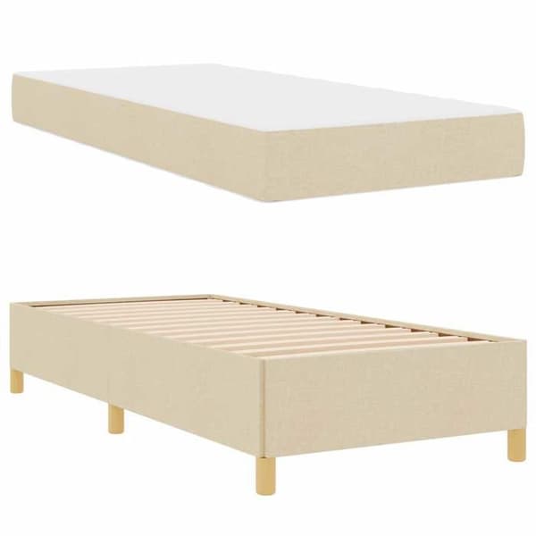 Maison Exclusive - Sängram Crème 80 x 200 cm tyg