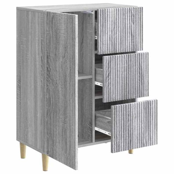 Maison Exclusive - Buffé Sonoma grå 66 x 34,5 x 90 cm Ingenjörsträ
