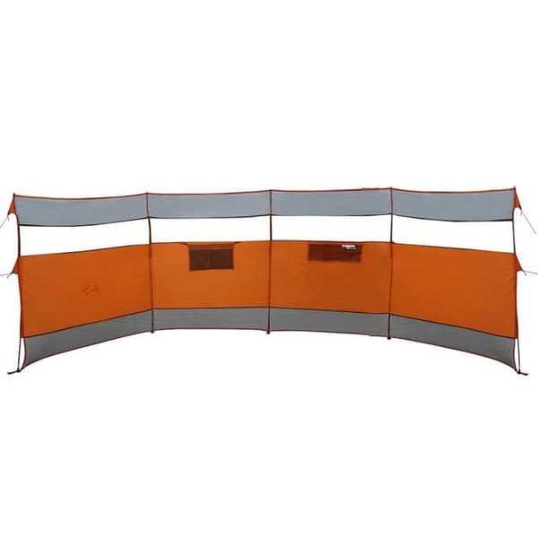 Maison Exclusive - Grå och orange campingvindskydd 510x153 cm vattentät Grå och orange