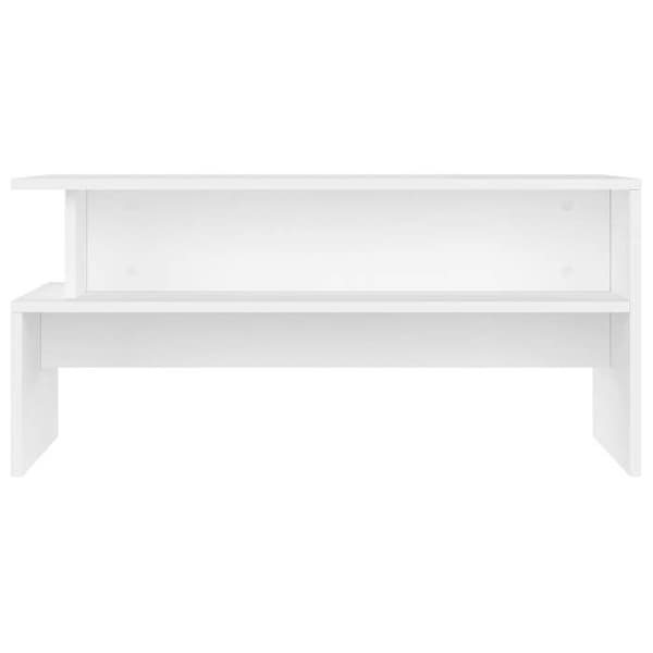 Maison Exclusive - Låg bord vit 90x55x42,5 cm ingenjörsträ Vit