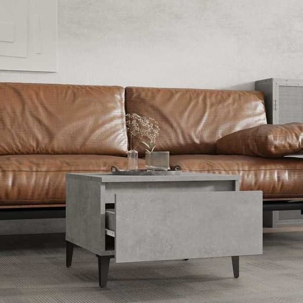 Maison Exclusive - 2 stk. sideborde Grå beton 50x46x35 cm Ingeniørtræ