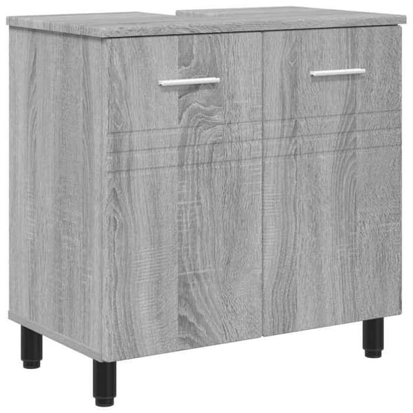 Maison Exclusive - Sonoma grå badrumsvanitet enhet 60 x 35 x 60 cm