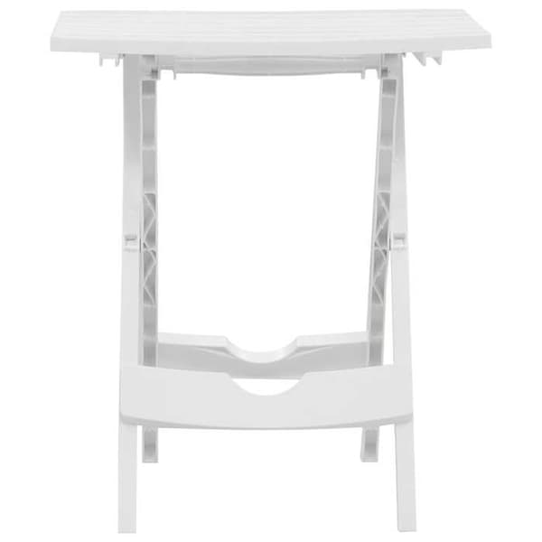 Maison Exclusive - Sammenklappeligt havebord 45,5x38,5x50 cm Hvid