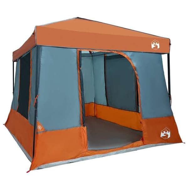 Maison Exclusive - 2 kpl 6 hengen harmaa ja oranssi telttasarja