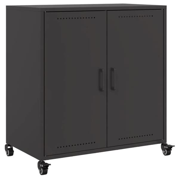 Maison Exclusive - Buffé svart 68x39x72 cm stål