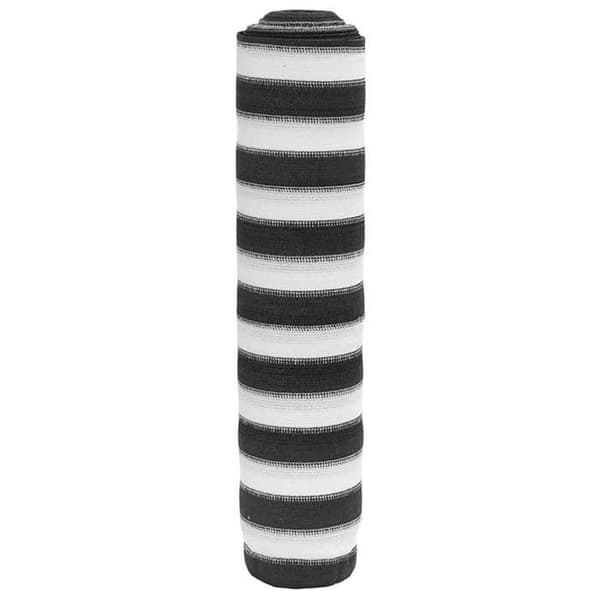 Maison Exclusive - Anthracit- och vit brise-vue 2x25 m PEHD 75 g/m²
