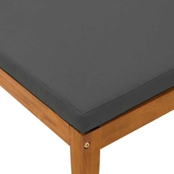 Ute-soffa - EXKLUSIVT HUS - Massivt akaciaträ - Modulär design - Brun - Lättskött