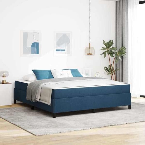 Maison Exclusive - Blå resårmadrass 180 x 200 cm tyg Blå