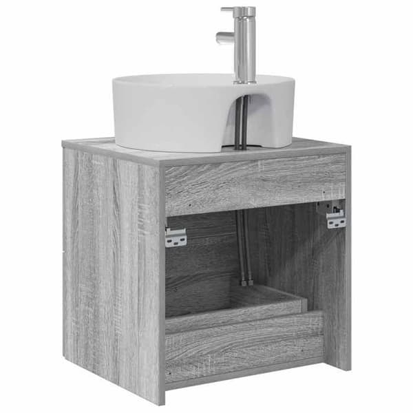Exklusiv möbel - Väggmonterad handfat Vanity Sonoma grå 49,5 x 44,5 x 65 cm