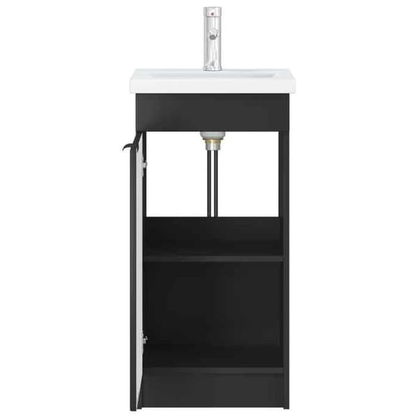 Maison Exclusive - Badeværelsesmøbel med sort vask 42 x 40 x 84,5 cm