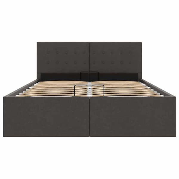 Sängram - Exklusivt Hem - 120x200 cm - Hydraulisk förvaring - Mörkgrå mörkgrå