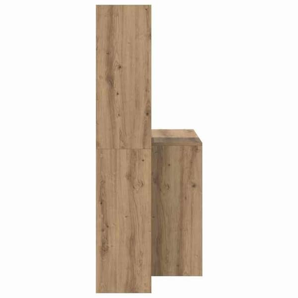 Maison Exclusive - Håndlavet Egetræ Kontor 138,5 x 55 x 143 cm Ingeniørtræ Ek